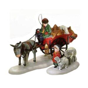 Department 56 Heritage Village 1993 BRINGING FLEECES to the MILL Figurines 58190